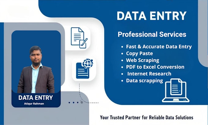 Bestseller - do  data entry, shopify data entry, web scraping, and PDF to excel services