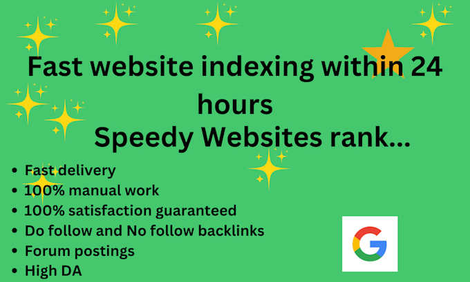 Gig Preview - Index you website and backlinks in google within 24 hours