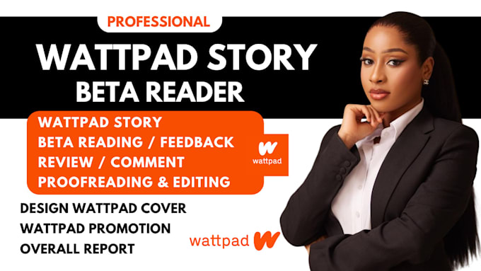 Gig Preview - Betaread, review and give feedback on your wattpad story, book, novel, ebook