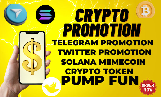 Gig Preview - Do crypto telegram promotion, pump fun, solana memecoin to bring stable income