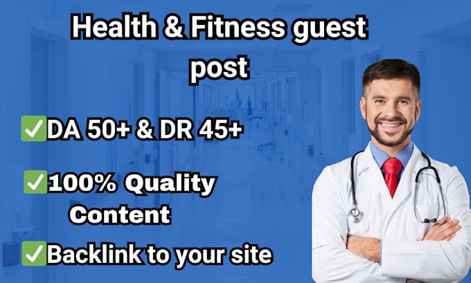 Bestseller - publish health and fitness guest posts on high da