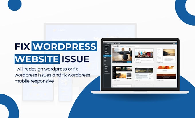 Gig Preview - Redesign wordpress or fix wordpress issues and fix wordpress mobile responsive