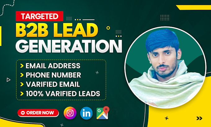 Gig Preview - Do targeted b2b lead generation and high quality email list building for sales