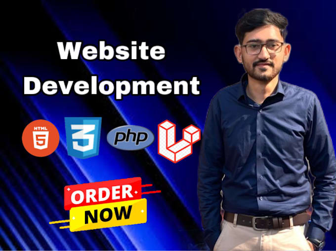 Gig Preview - Develop a website with HTML, CSS, PHP, and laravel