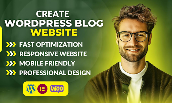 Gig Preview - Create a professional wordpress blog website