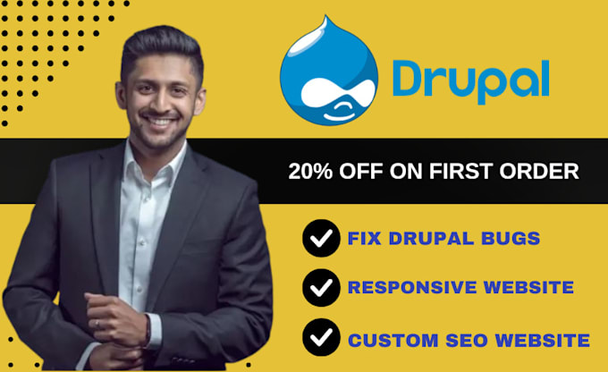 Gig Preview - Develop,design, redesign or fix your drupal website