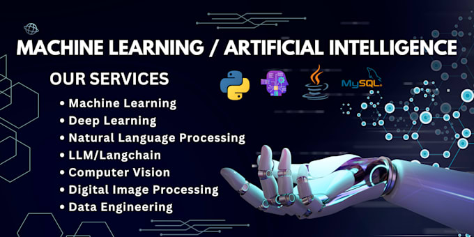 Gig Preview - Do ai, ml, nlp, llm, dip, ai chatbot and computer vision  tasks