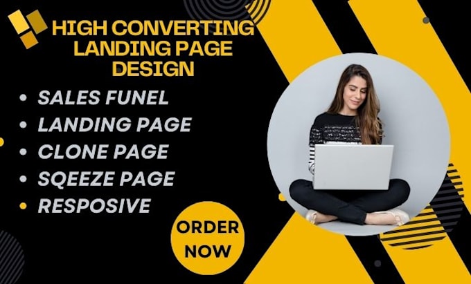 Gig Preview - Do wordpress landing page design  clickfunnel wix webflow shopify sales funnel