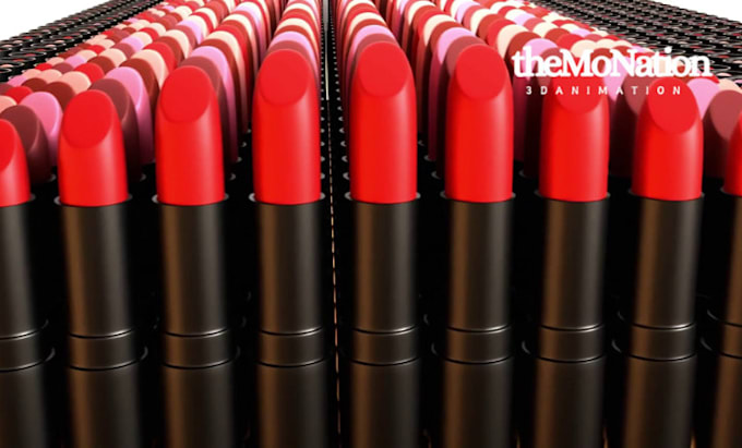 Bestseller - 3d product animation video 3d cosmetic animation video 3d lipstick animation