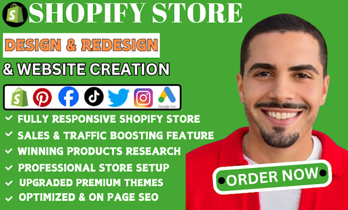 Bestseller - do shopify website redesign set up shopify store design shopify website redesign