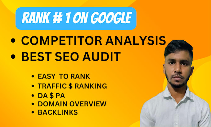 Gig Preview - Provide competitor analysis and seo audit report,technical setup