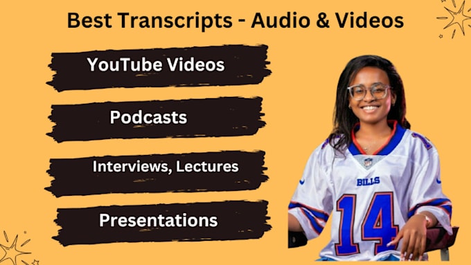 Bestseller - professionally transcribe your videos and audios