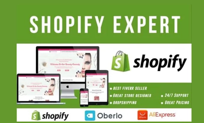 Gig Preview - Build shopify, store dropshipping store shopify website