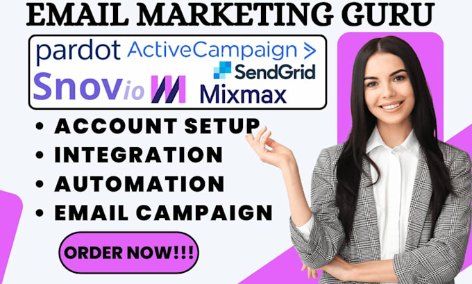 Bestseller - setup woodpecker mixmax snov io pardot sendgrid active campaign zoho campaigns