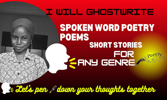 Gig Preview - Write edit creative custom romantic poem spoken word poetry fiction short story