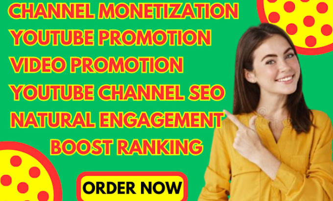 Gig Preview - Do organic youtube channel video promotion for complete channel monetization