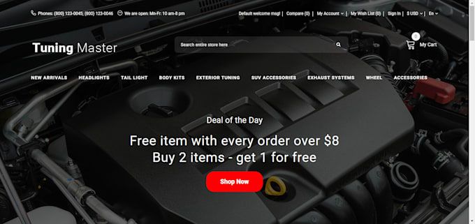 Bestseller - create automotive part ecommerce website, automotive part, auto part website