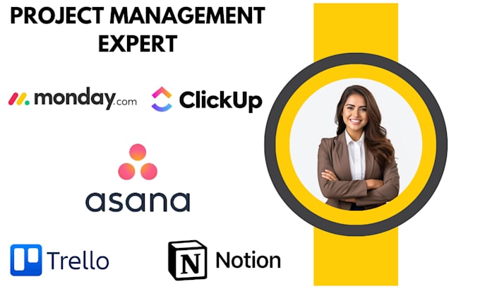 Gig Preview - Setup monday monday crm clickup trello asana notion make com automation workflow