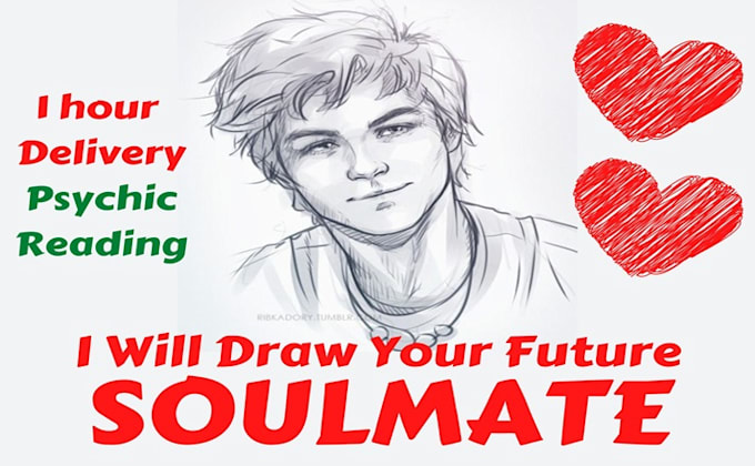 Gig Preview - Draw your future soulmate perfectly, do tarot reading on him or her