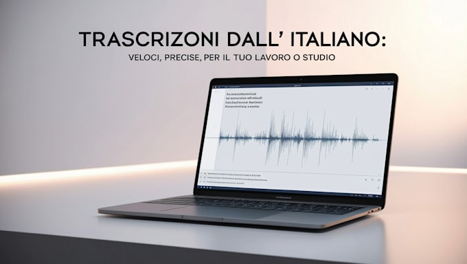 Gig Preview - Transcribe your audio and video in italian with precision and speed