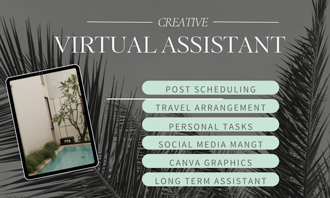 Gig Preview - Be your long term creative executive virtual assistant canva