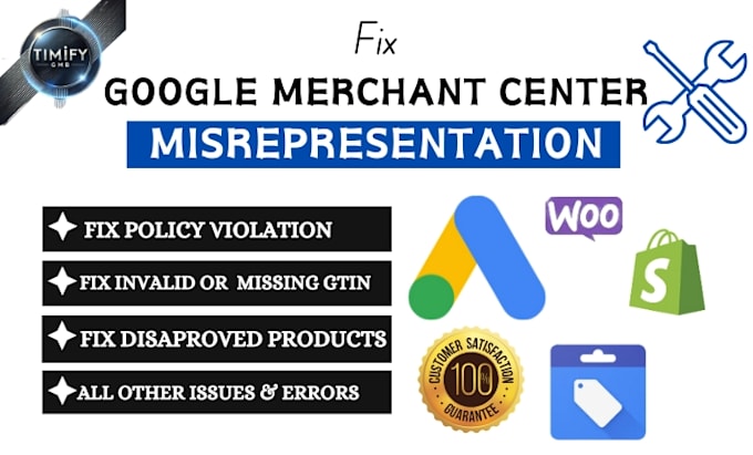 Bestseller - fix gmb suspension fix google merchant center misrepresentation shopping ads