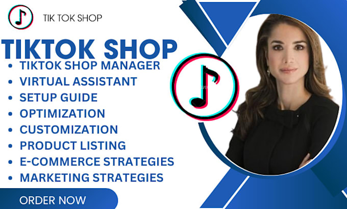 Gig Preview - Do tiktok shop setup guide tiktok shop manager tiktok marketing strategies