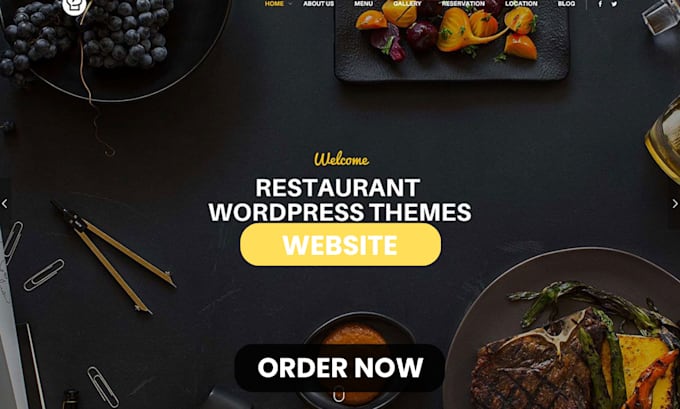 Gig Preview - Develop restaurant website, food website, online delivery and wordpress website