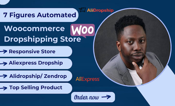 Gig Preview - Setup alidropship aliexpress zendrop woocommerce dropshipping store on wordpress