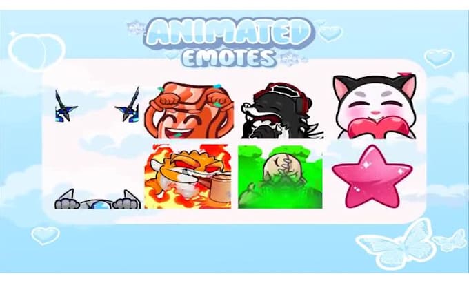 Gig Preview - Twitch emotes, emotes, animated emotes, twitch, discord,animated gif and discord