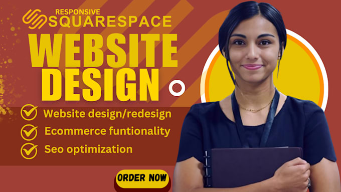 Bestseller - create a responsive squarespace website design or redesign,website development