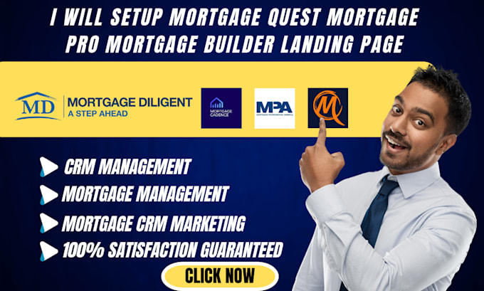 Gig Preview - Setup mortgage quest mortgage pro mortgage cadence mortgage builder landing page