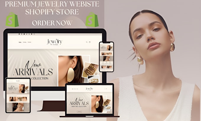 Gig Preview - Design a jewelry website jewelry store shopify store jewelry shopify store