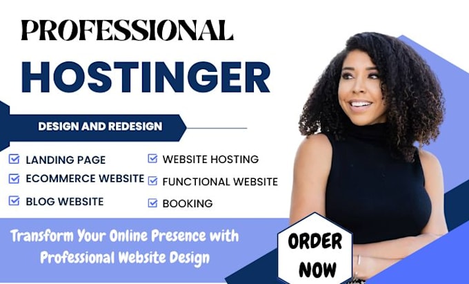 Gig Preview - Build hostinger website wordpress website design wordpress hostinger redesign