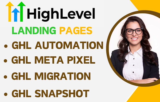 Gig Preview - Do gohighlevel landing pages gohighlevel workflows ghl migration active campaign