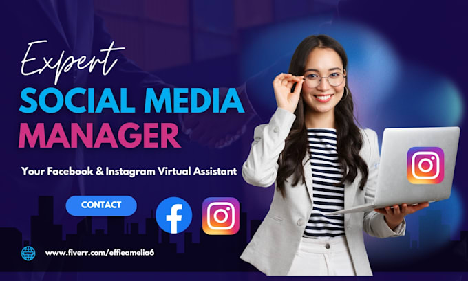 Gig Preview - Our agency will be your instagram and facebook virtual assistant and manager