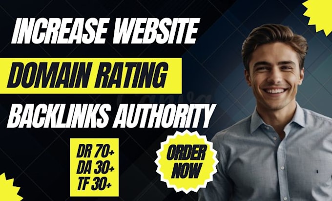 Bestseller - increase ahrefs domain rating dr 70 plus using high authority seo backlinks