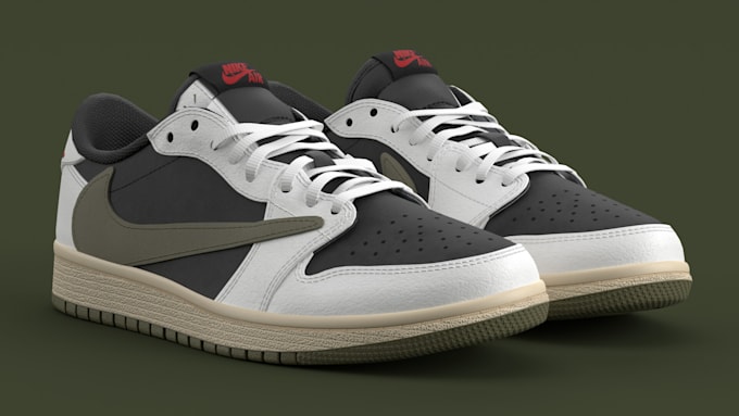 Gig Preview - Design any 3d footwear 3d model 3d shoe design 3d shoe animation