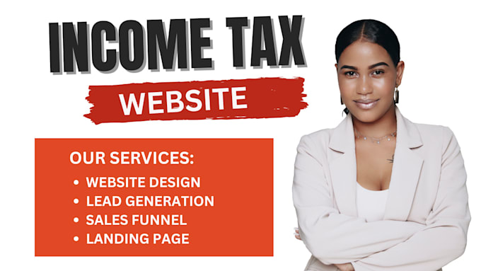 Bestseller - design tax website, income tax, credit repair website, bookkeeping, landing page