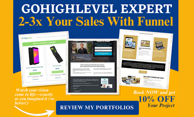 Gig Preview - Setup go highlevel vapi ai gohigh level a2p saas gohighlevel funnel and website