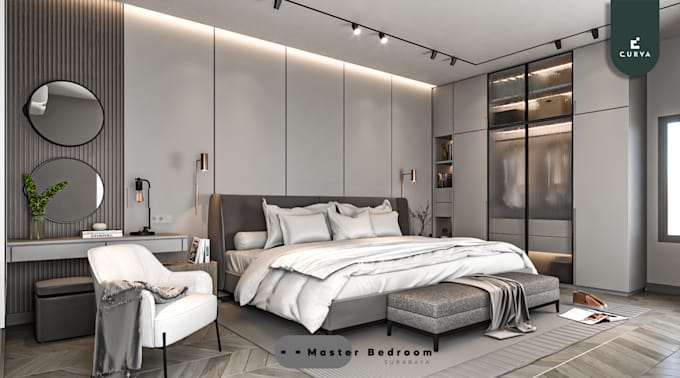 Gig Preview - Do 3d rendering bedroom interior design in sketchup and vray