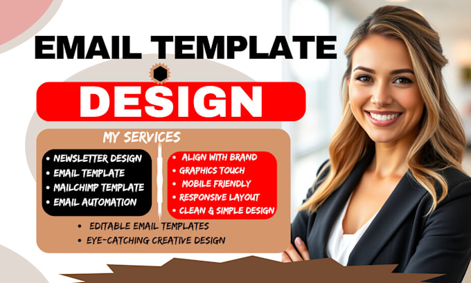 Gig Preview - Design editable email templates newsletter on mailchimp wix klaviyo in 24 hours