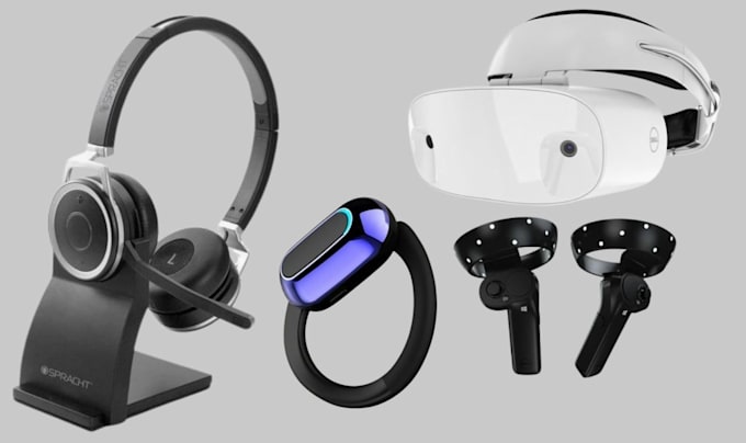 Gig Preview - Do 3d headset design and 3d earbuds animation modeling headphone render