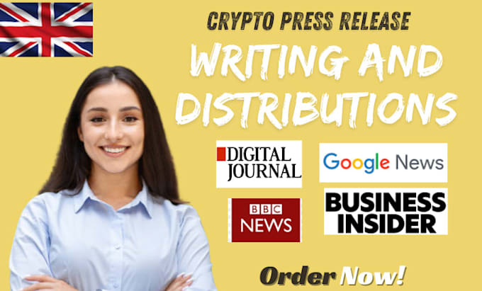 Gig Preview - Create PR and press release writing for crypto project