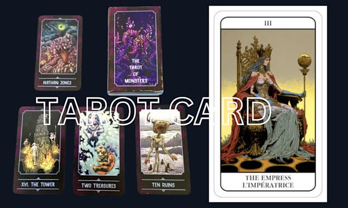 Gig Preview - Design tarot cards game cards playing card vintage tarot