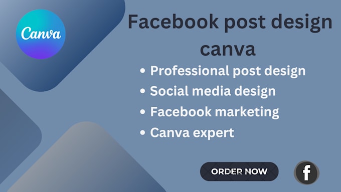 Gig Preview - Do facebook post design using canva