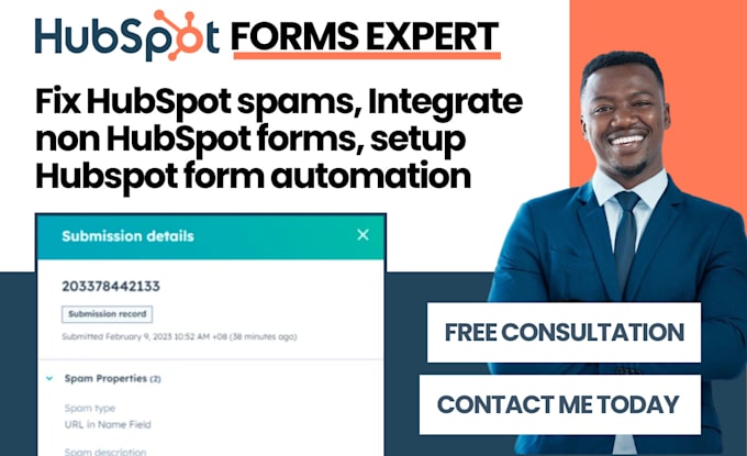 Gig Preview - Fix hubspot spams, integrate non hubspot forms, setup hubspot form automation