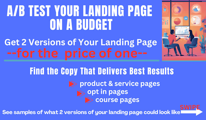 Gig Preview - Write 2 landing pages for the price of 1