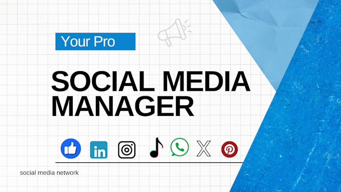 Gig Preview - Be your social media marketing manager and content creator