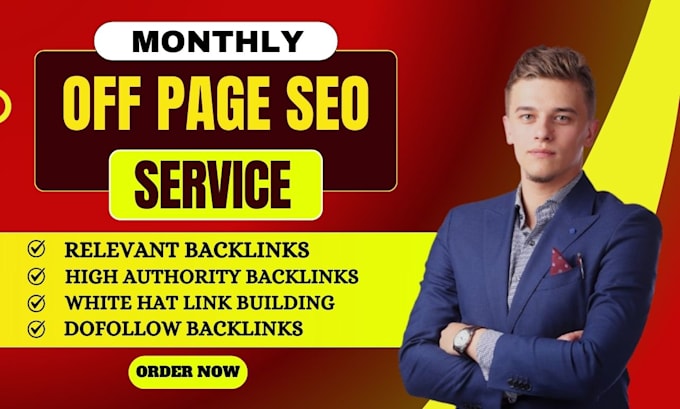 Gig Preview - Do monthly off page SEO service to high da pa websites, dofollow backlinks